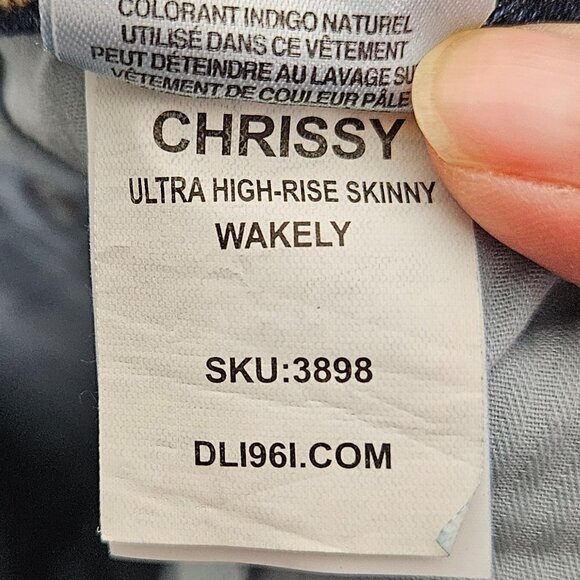 DL1961 Chrissy Ultra High-Rise Skinny Jean Wakely 26 - Picture 11 of 12